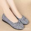 Spring cloth shoes single shoes middle-aged and elderly flat-soled shallow mouth mother shoes soft-soled work shoes
