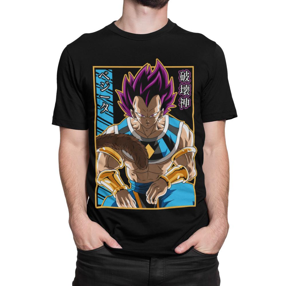 

Herren T-Shirt Bio Baumwolle Dragon ball Son Goku Ultra Ego Vegeta lila L