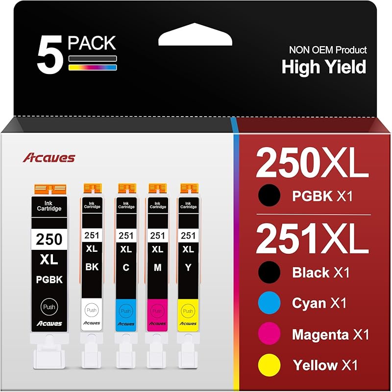 

923 Black Ink Cartridges Without Chip High Yield Compatible for HP 923 Ink Cartridges 923XL Work for OfficeJet Pro 8130e 8135e 8139e 8138e 8132e 250 and 251 ink cartridge