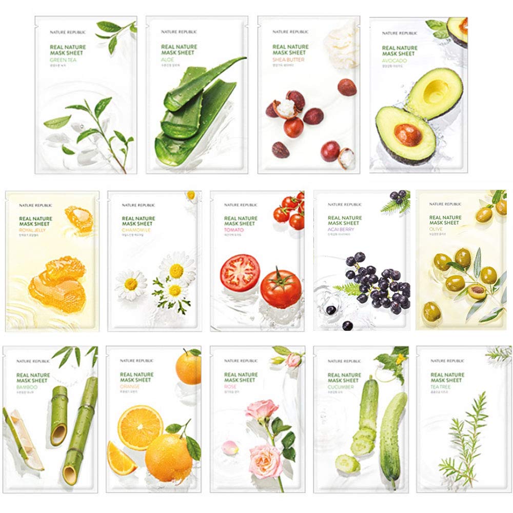 

Nature Republic Real Nature Mask Sheet 10 шт. Оригинальный корейский лист маски