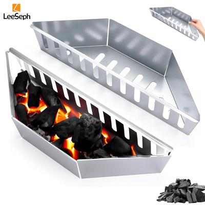 Leeseph Stainless Steel Charcoal Basket, BBQ Grilling Accessories for Grills and Kettles, Charcoal Grill Accessories