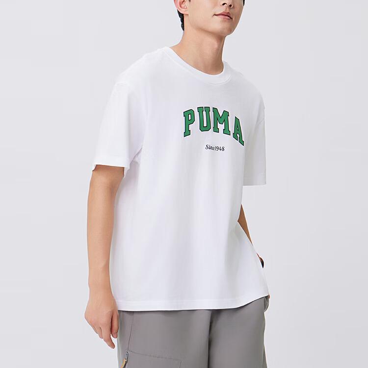 New PUMA VARSITY T Shirt Men's White 634353-02