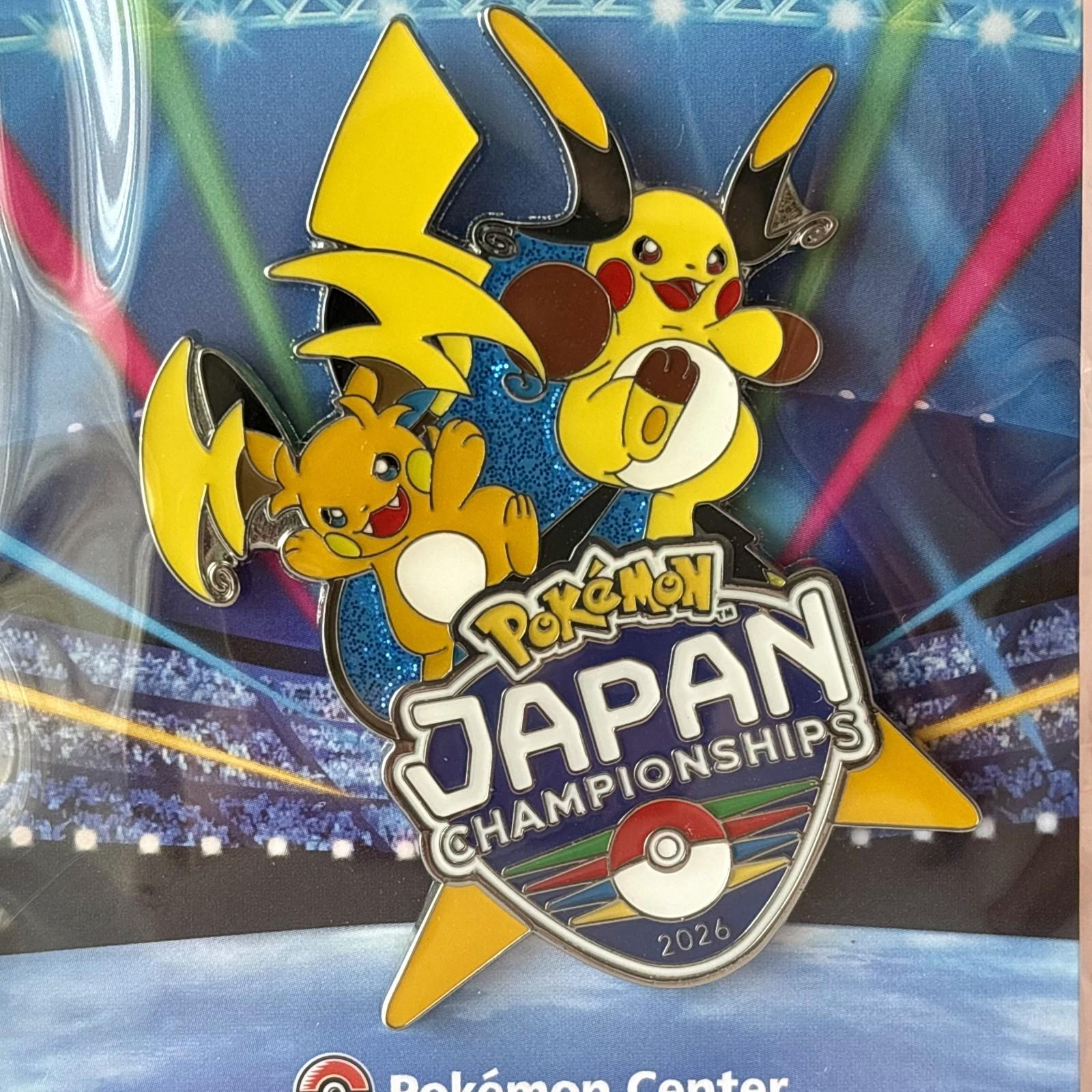 PJCS 2026 Logo Pin Mega Raichu XY Pokemon Japan Championships Exclusive Limited