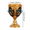 Medieval Goblet for Ceremonial Use, Zinc Alloy Wine Cup, Engraved Gift Item