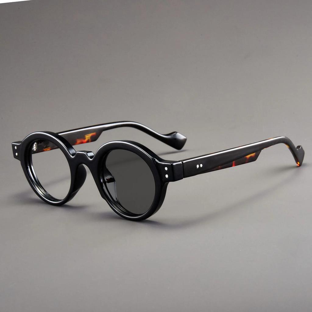 Modische photochrome Alterssichtigkeit Brille Damen INS Stil Retro Runde Fassung HD Lesebrille Dioptrie 0 bis +4.0