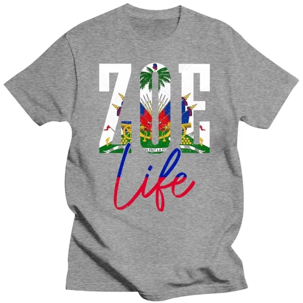 Haiti Flag Haitian Life Pride Vintage T Shirts Cotton Streetwear Short Sleeve Birthday Gifts Summer Style T-shirt Mens Clothing