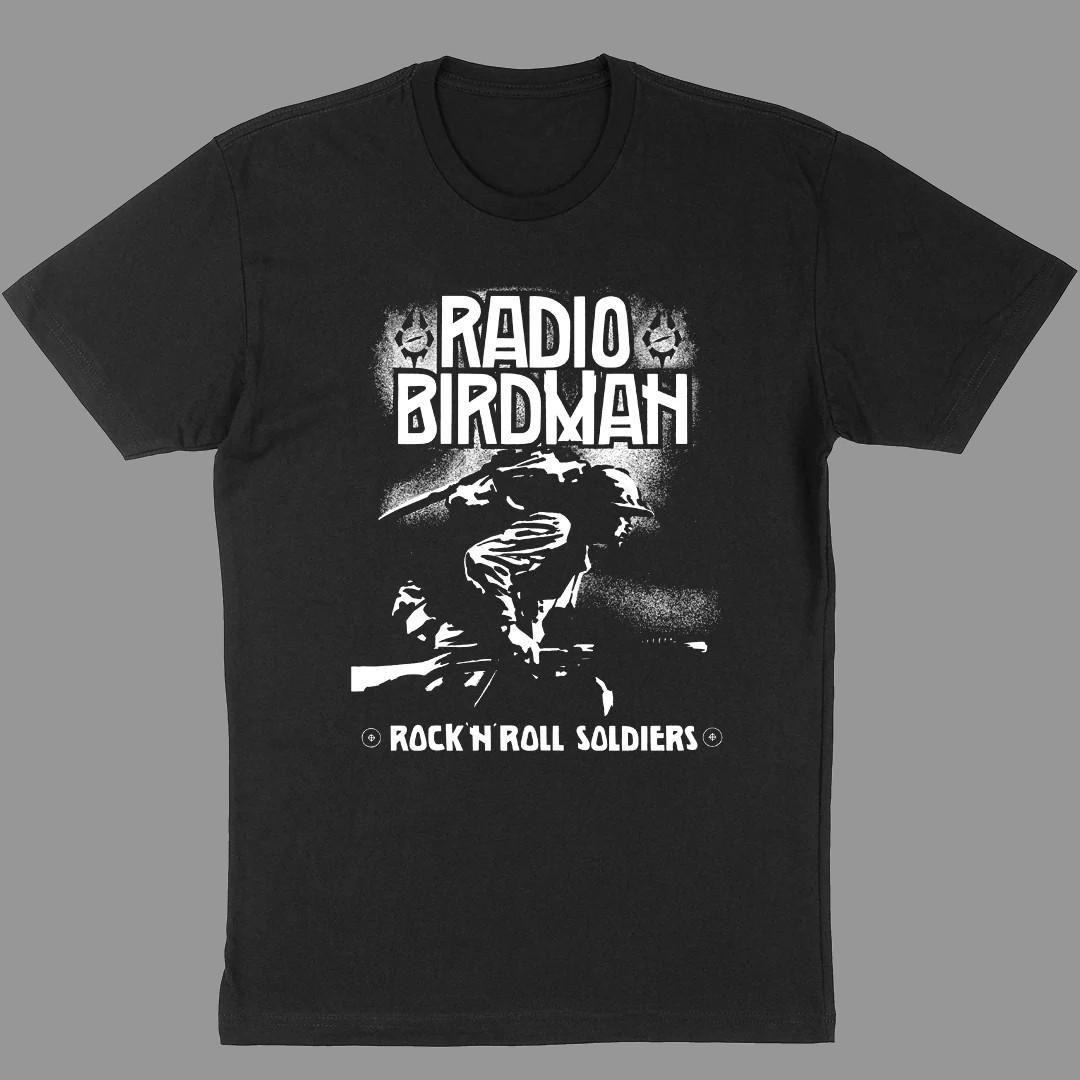 Radio Birdman Band Rock & Roll Soldier Cotton Black S-5XL T Shirt AG976 S разноцветный