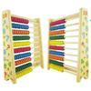 Wooden Colorful Number Abacus: Educational Toy for Kids, Ten-Row Arithmetic Learning Aid