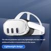 Silikon VR-Headset Schutzhülle Stoßfest Transparentes Frontgesichtsschutz VR-Schale Frontschutzabdeckung für Meta Quest 3