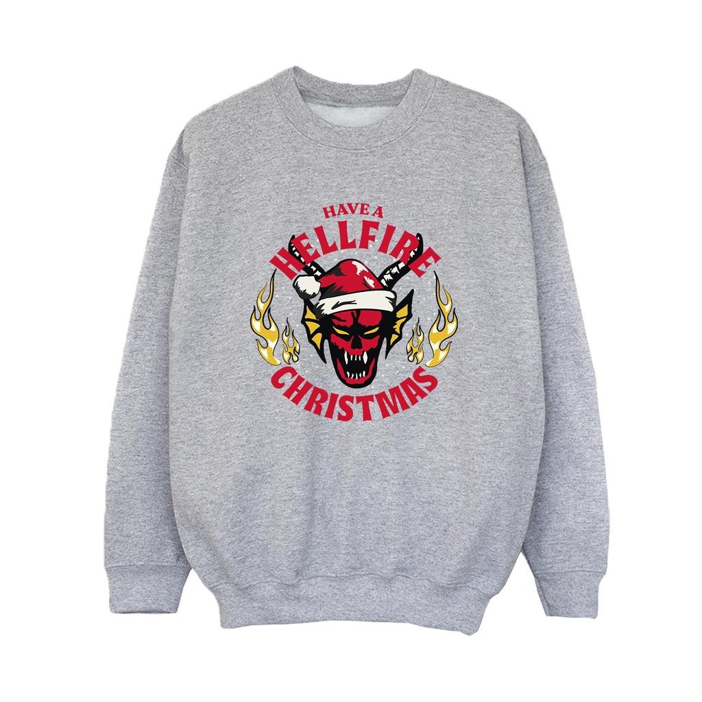 Netflix Boys Stranger Things Hellfire Christmas Sweatshirt