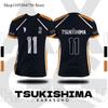 Haikyuu Karasuno Yamaguchi 12 Cosplay Trikot, Sommer Kurzarm T-Shirt für