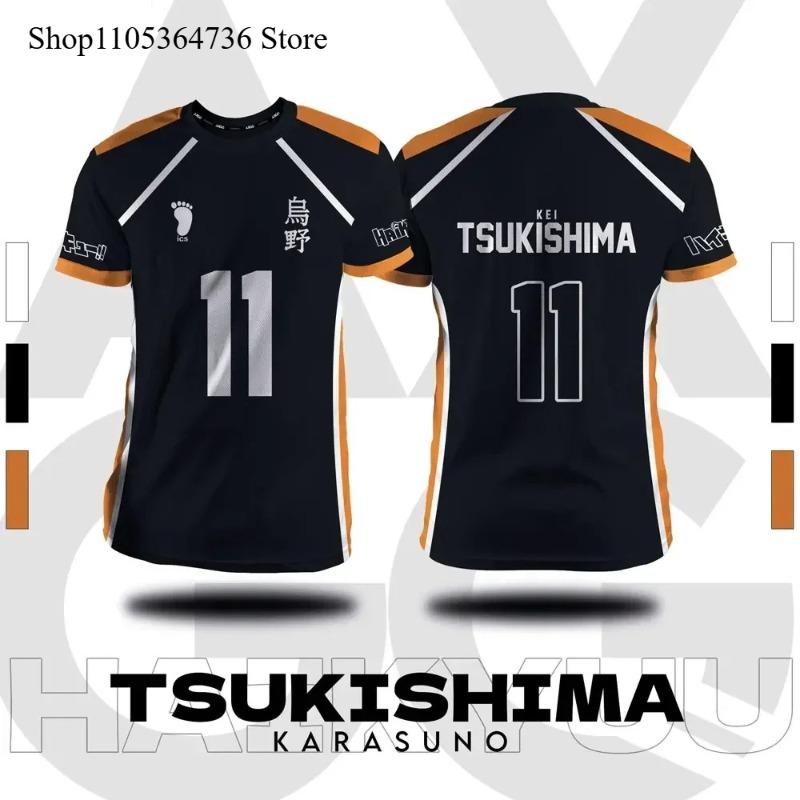 Haikyuu Karasuno Yamaguchi 12 Cosplay Trikot, Sommer Kurzarm T-Shirt für