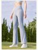 Plus Size Quick-Dry High Waist Micro Flare Pants - Breathable Ice Silk for Summer