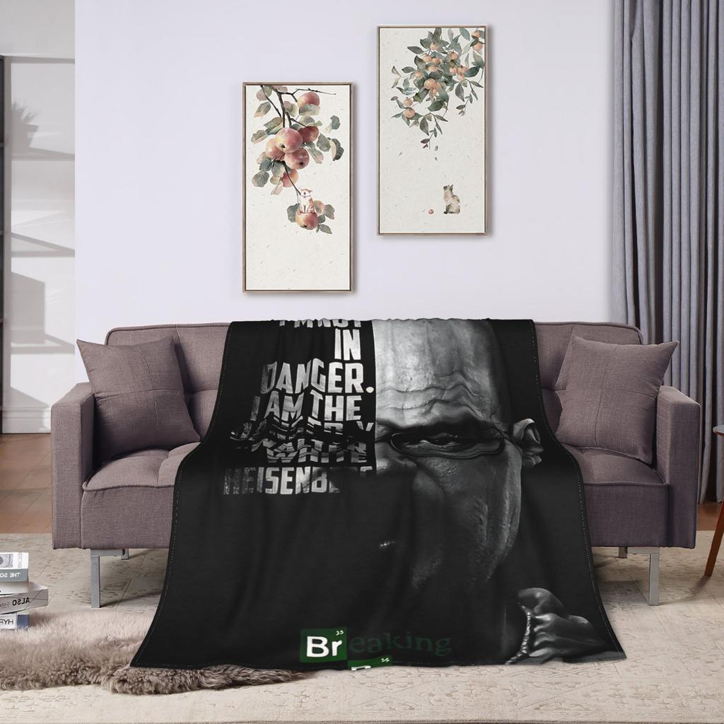 Breaking Bad Minimalistic Soft Warm Blanket Camping Plush Bedding Throws Funny Couch Chair Flannel Bedspread Sofa Bed Cover
