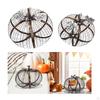 Halloween Pumpkin Decoration Iron Decor Collectible Farmhouse Thanksgiving Tabletop Ornament