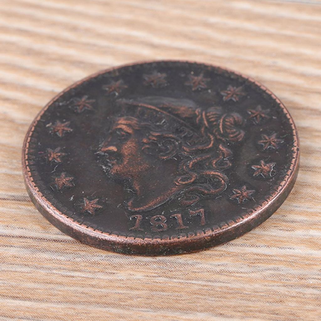 1817 Vereinigte Staaten 1 Cent Messing Vintage-Sammlungsmünze Gedenkmünze