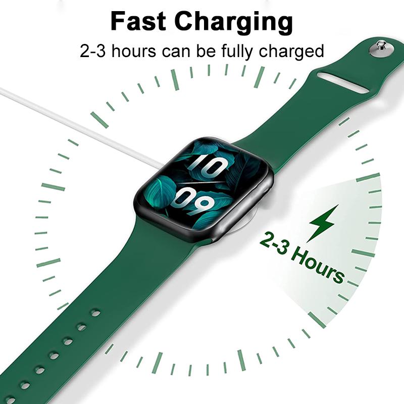 Magnetisches kabelloses USB-A-Schnellladegerät für die Watch-Serie 10 9 8 7 SE, USB-Typ-C-Schnellladekabel für die iWatch Ultra-Serie