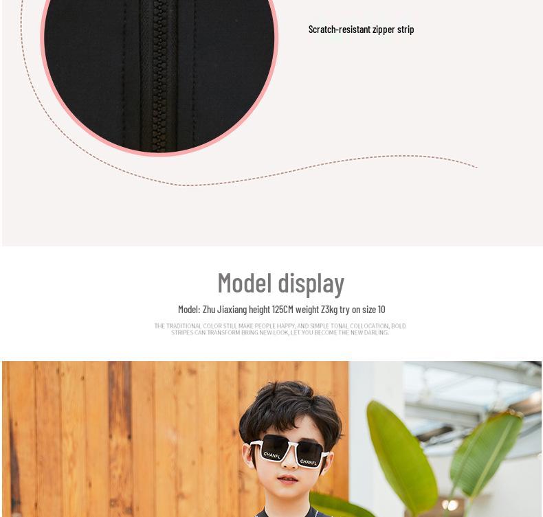 Costum de surf nou pentru băieți cu mânecă lungă, dintr-o singură piesă, cu uscare rapidă și protecție solară pentru copii