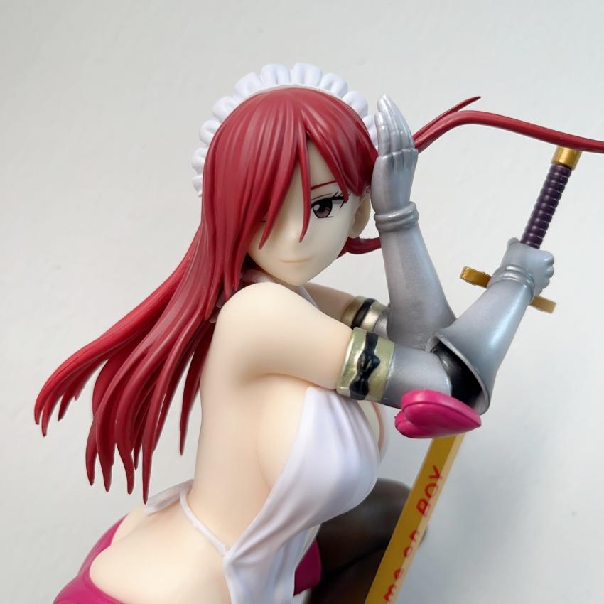 La figura más nueva de Fairy Tail Erza Scarlet versión conejita chica 18CM estatua de PVC Modelo de Anime de Acción de Juego Muñecos Coleccionables para Adultos juguetes regalos