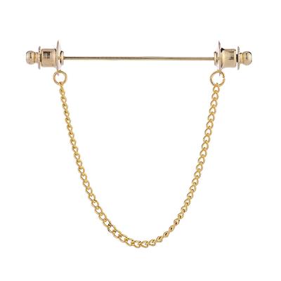 New Metal Chain Tassel Brooch Pin Shirt Suit Collar Lapel Pins Fashion Jewelry Brooches For Women Men Accessories