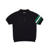 TRIMERE Signature Line Short Sleeve Polo Knit Woman Black