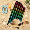 Among Us Print Beach Towel, Versatile Lightweight Absorbent Beach Towel for Pool Surf Yoga Bathroom, Perfect Birthday Holiday Gift