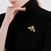 Bee Brooch for Women Delicate Little Bee Insect Collar Pin Clothes Scarf Clip Badge Jewelry
