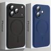 Magnetic Matte For Phone Case For For Iphone 16 1 14 Plus 13 12 11 17 Pro Max Air Glass Lens Protection Soft Cover