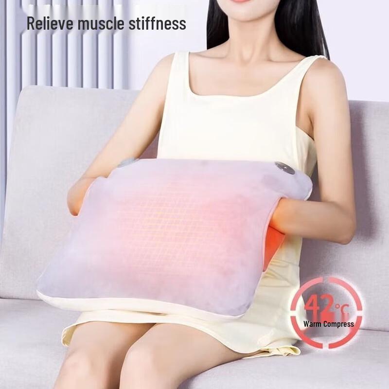 Aux Portable Wireless Heated Kneading Massage Cushion CN Plug (adapter Included)