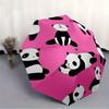 1pc Panda Circle Automatic Umbrella High Quality Canopy, Portable Folding Umbrella with, Ideal Gift for - Travel 193