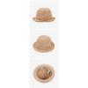 Helen Kaminsky Hat50136 Na Villa 6 Natural Metal Logo Cloche Bucket Hat