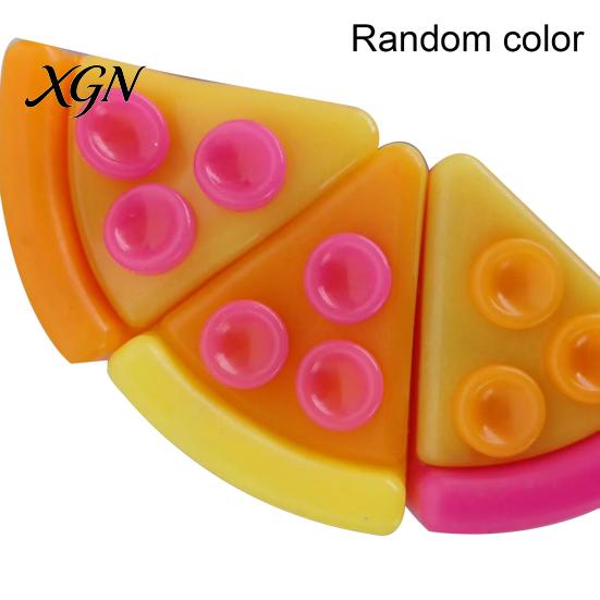 Pizza Piece Fidget Toy Cheese Squeeze Stress Relief Mini Sensory Kids Home Office Worker Soft Stretchy Simulation Food