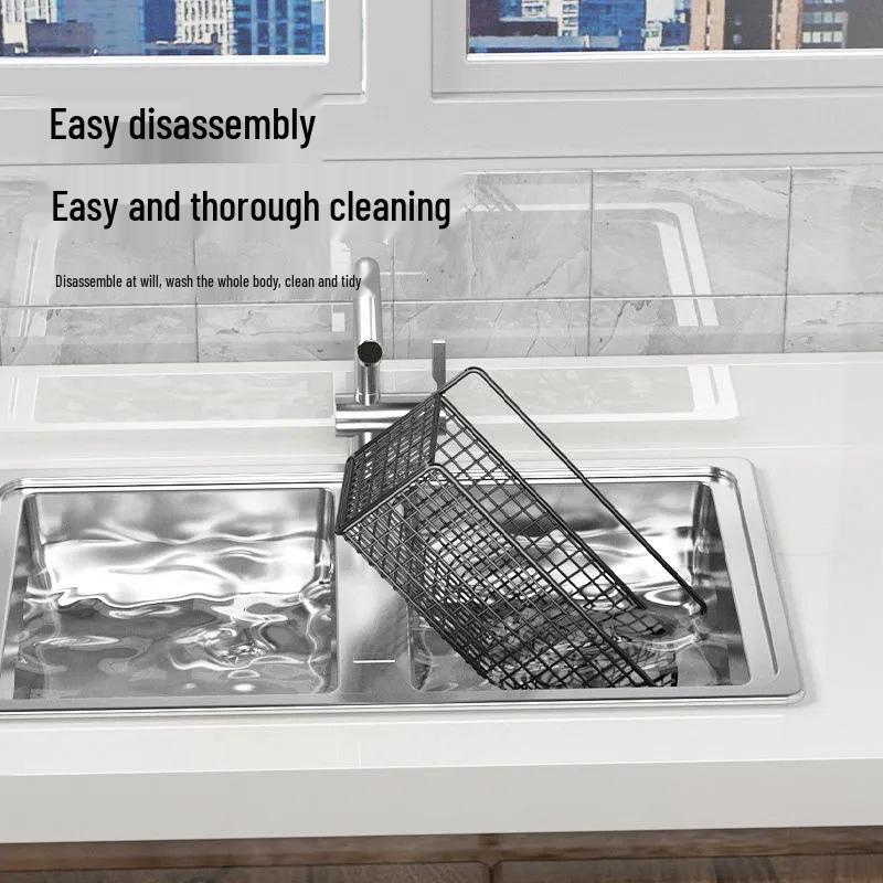 Punch-Free Wall-Mounted Bathroom Storage Shelf for Cosmetics