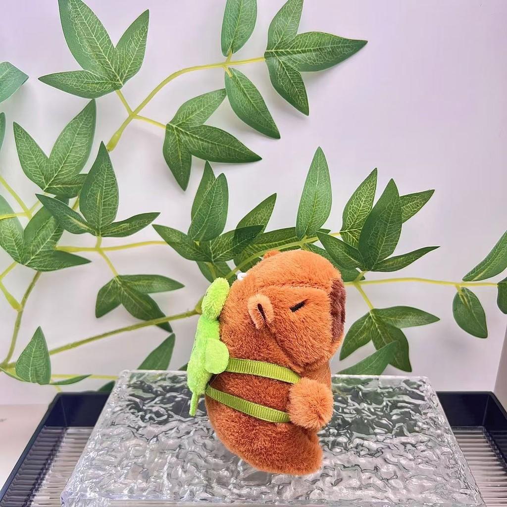 Luxurious Long Plush Capybara Keychain Unique Animal Pendant For Bags And Keyrings