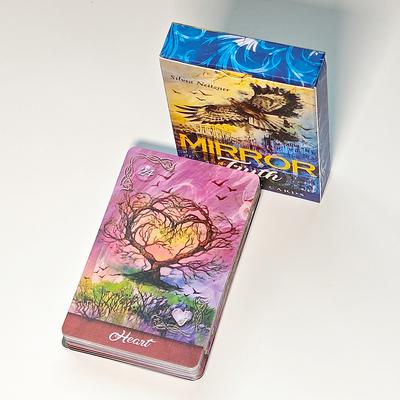 9*6cm Mirror Truth Lenormand Deck Printed On 350GSM Double-embossed Cardstock 36 Pcs Mesmerizing Fractal Imagery Cards
