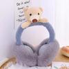 Foldable Stuffed Funny Unisex Animal Cartoon Earmuff Female Ear Flap Bear Shape Earwarmer Cute