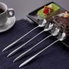 Stainless Steel Creative Long Handle Spoon Set - Mixing, Tea, Cake, Sugar, Dessert, Ice Cream, Cocktail Stirring, Coffee, Milkshake, Cold Drink - 4