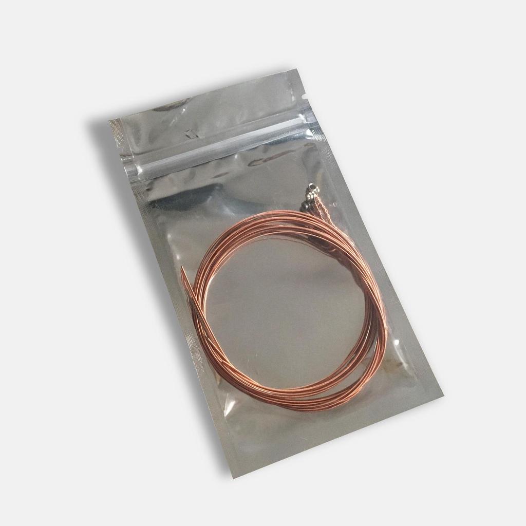 Set of 6 Color-Coded Folk Guitar Strings for Acoustic Guitar