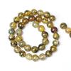 Agates Veines de Dragon Dorées Pierre Naturelle Perles Rondes 15" Fil Lisse Perles d'Espacement Libres 4/6/8/10/12mm pour Fabrication de Bijoux DIY Bracelets Accessoires