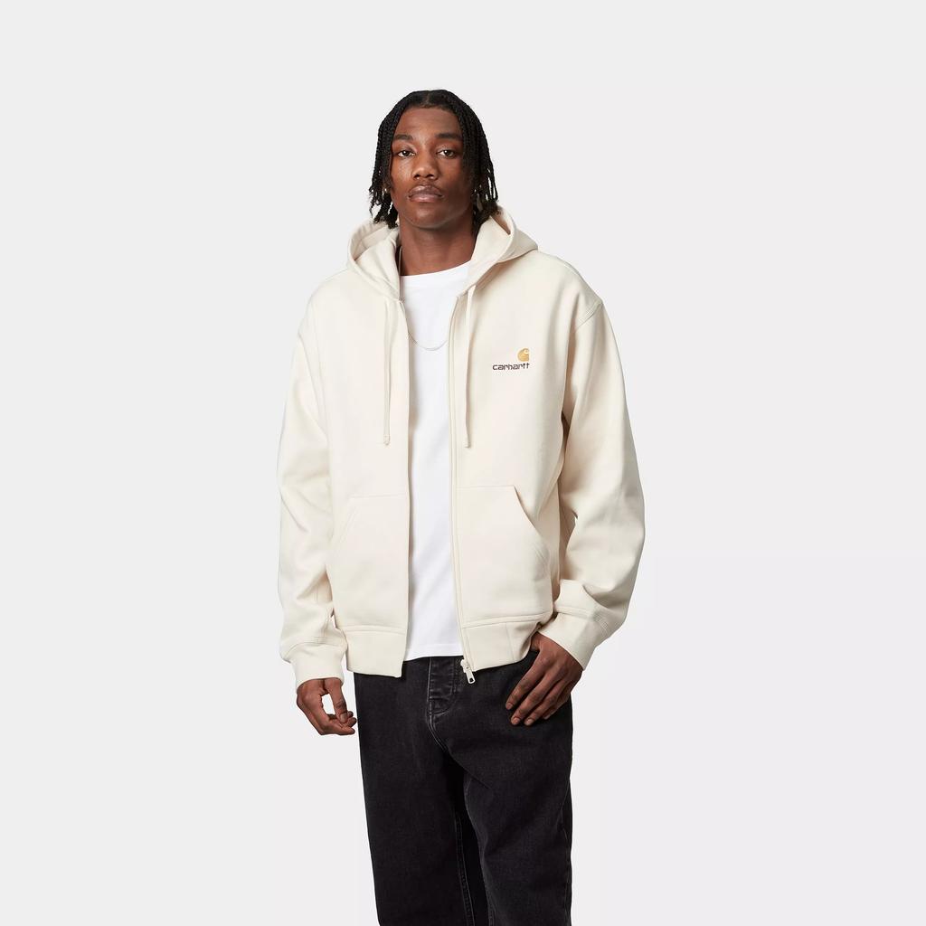 Carhartt WIP FW24 Hooded American Script Jacket Unisex Jacket Off-White I033063-05-XX