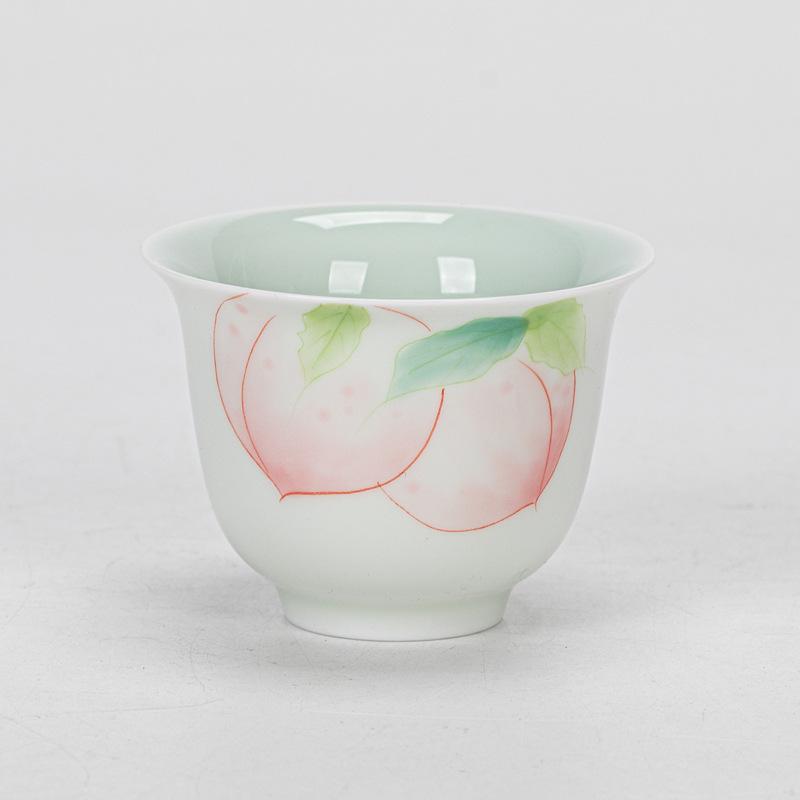 Hand-painted Tea Cup Japanese Ceramic Teacup Master Cup Small Tasting Personal Tea Mug Chinese Gongfu Kung Fu Household Teaware