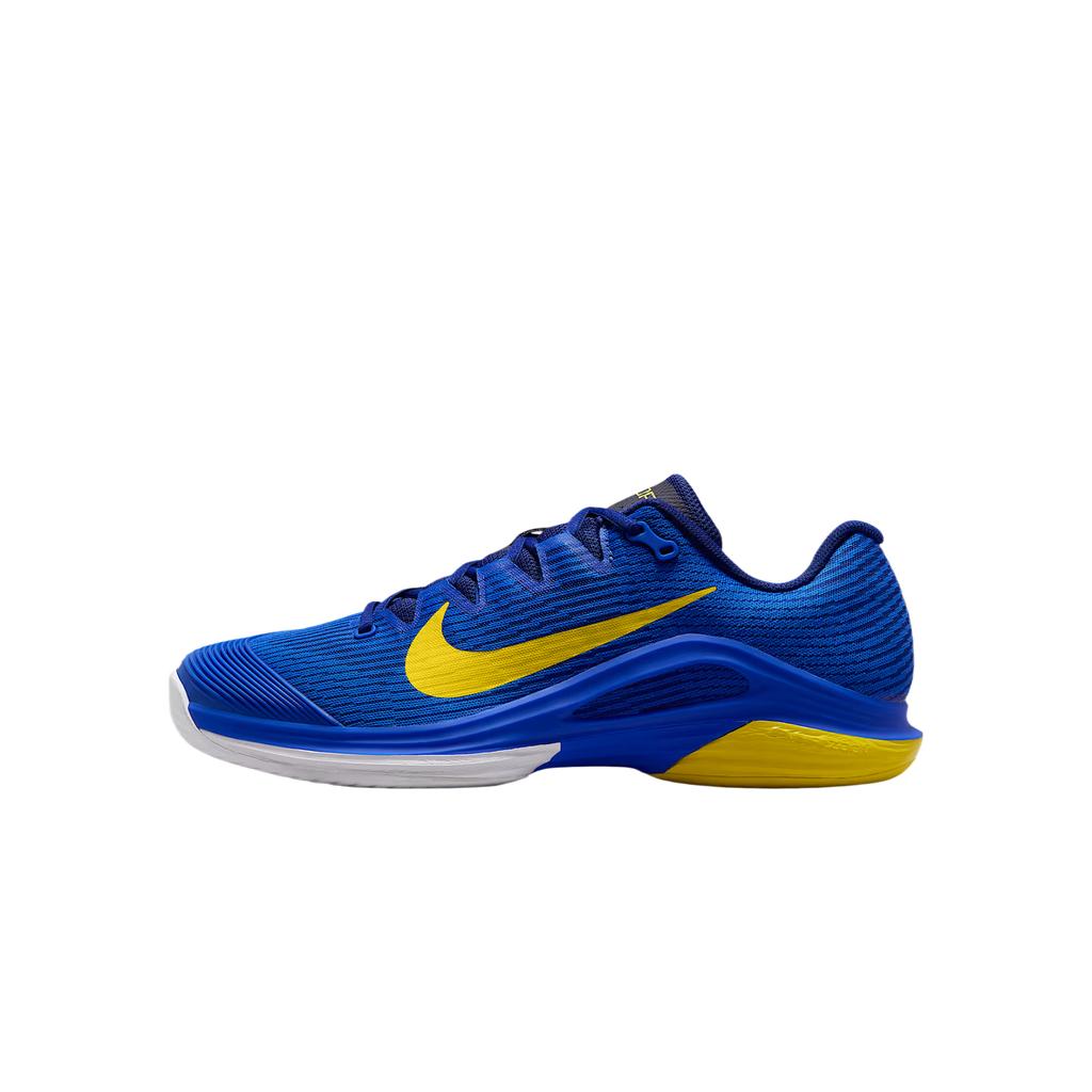 Nike Vapor 12 Fabric Abrasion Resistant Breathable Low Top Tennis Shoes Men's Blue Yellow FV5552-401