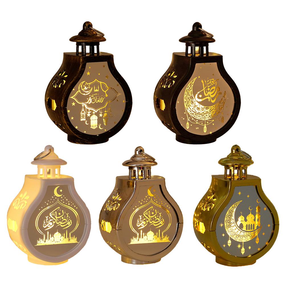 Lamp Lantern Light Windowsills Bedrooms Durability Easy To Use Eid Led Long-lasting Mubarak Performance Plastic
