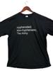 Hyphenated Non-Hyphenated Irony Shirt XL Black Grammar Joke Graphic Tee Unisex T-Shirt