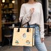 Cute Geometric Pattern Tote Bag Casual Large Capacity Daily Shoulder Handbag