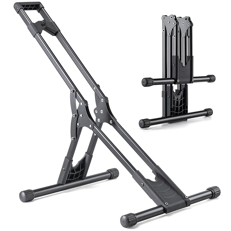 

CXWXC Bicycle Stand, Horizontal, Non-Toppling, Foldable, for Road Bikes and Cross Bikes, Single Bike Display Stand (T320)