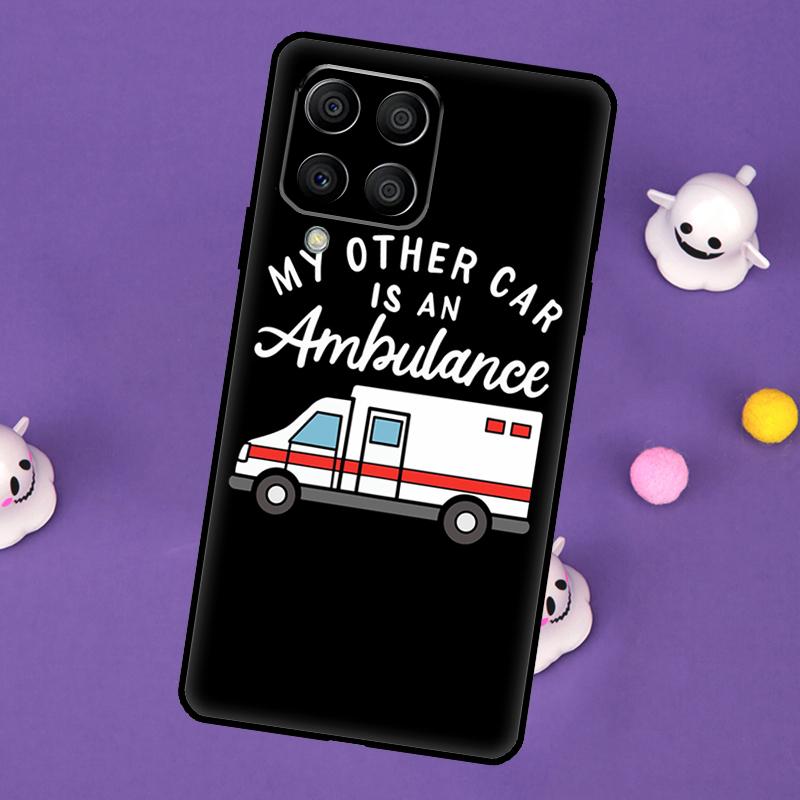 Ambulance Car Cover For Samsung Galaxy M54 M14 M34 M33 M13 M23 M53 M15 M55 M31 M51 M20 M30s M32 M52 Case