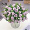 Artificial Flower Beautiful Exquisite Faux Silk Flower Realistic Visual Effect Fake Rose