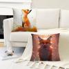 Cute Cartoon Animal Fox 4545cm Cushion Cover Pillow Cover Decor Pillowcase Home Pillowcase For Couch Pillow