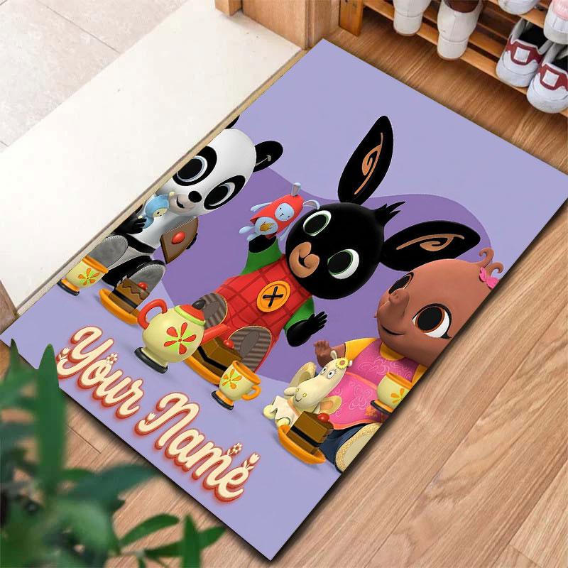 Bing Custom Name Carpet Rug for Living Room Bedroom Home Sofa Decoration,Kids play Non-slip Floor Mat